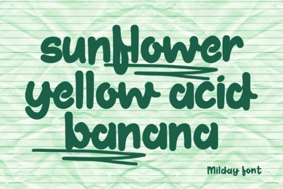 Milday Font PNG with transparent background - Preview 6