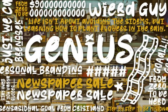 Nick Hustle Font PNG with transparent background - Preview 2