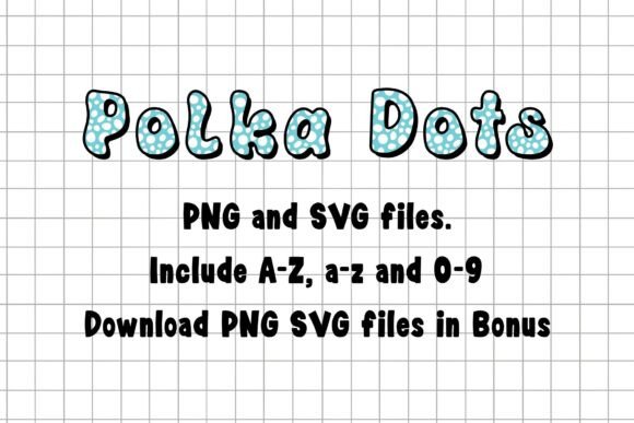 Polkadotsvibeviolet Font PNG with transparent background - Preview 4
