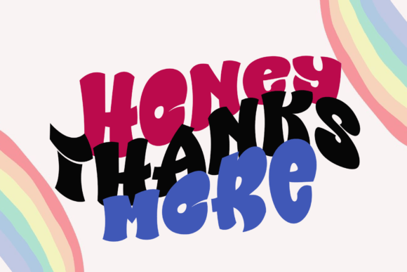 Slime Boom Font PNG with transparent background - Preview 4