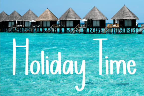 Snorkeling Font PNG with transparent background - Preview 3