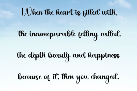 Amellia Font - Preview 5