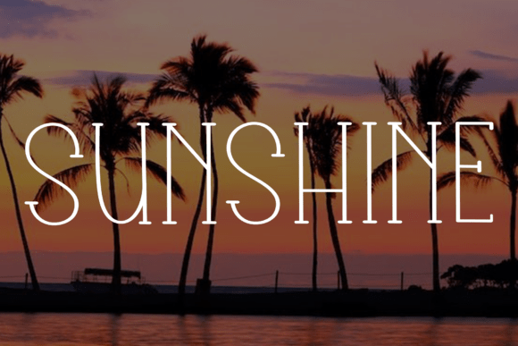 Beach Sunlight Font - Preview 4