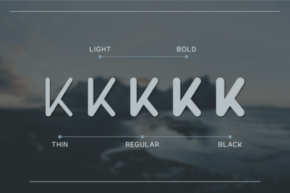 Blacklest Rounded Font PNG with transparent background - Preview 1