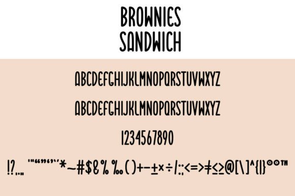 Brownies Sandwich Duo Font - Preview 4