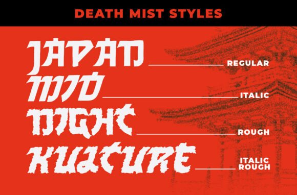 Death Mist Font - Preview 1