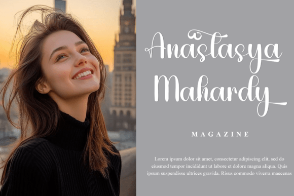 Elegant Cartoon Font PNG with transparent background - Preview 1