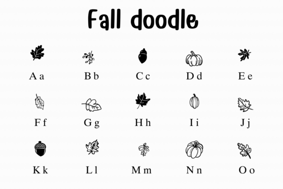 Fall Doodle Font - Preview 1
