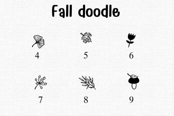 Fall Doodle Font - Preview 3