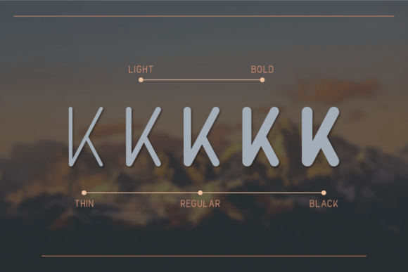 Femenino Rounded Font PNG with transparent background - Preview 1