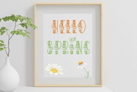Floria Font PNG with transparent background - Preview 4