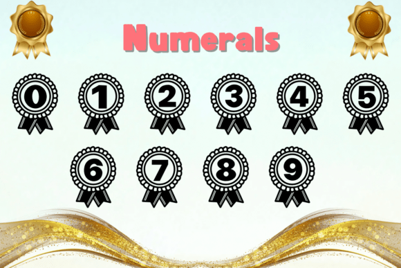 Fon Award Medal Font PNG with transparent background - Preview 3