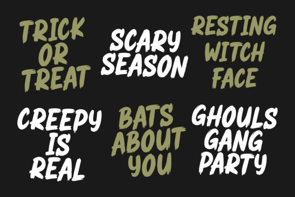 Freaky Spooky Font - Preview 5