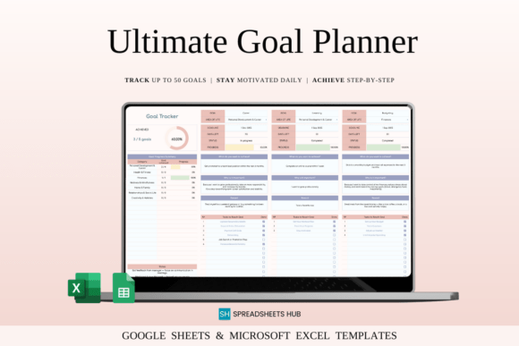 Goal Planner Template Spreadsheet