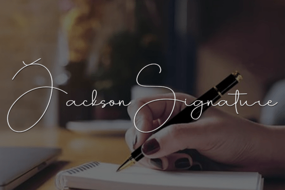 Jackson Writing Font PNG with transparent background - Preview 3