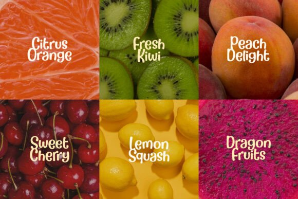 Milky Berries Font PNG with transparent background - Preview 6