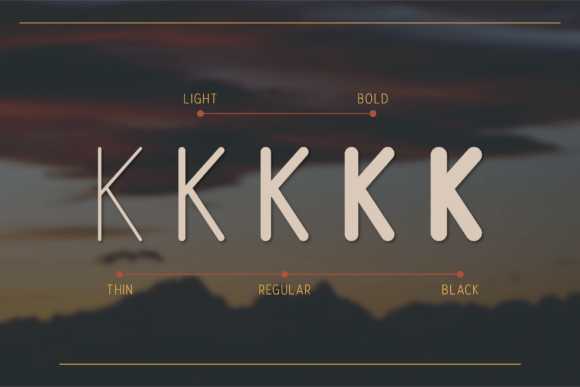 Nomotype Rounded Font PNG with transparent background - Preview 1
