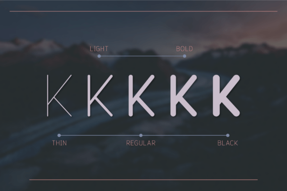 Preeminence Rounded Font PNG with transparent background - Preview 1