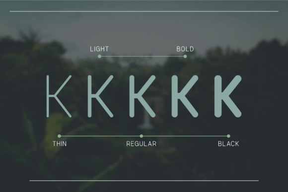 Rationalized Rounded Font PNG with transparent background - Preview 1