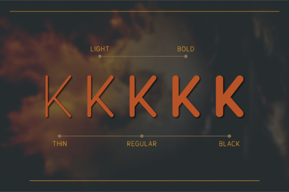 Reductionist Rounded Font PNG with transparent background - Preview 1