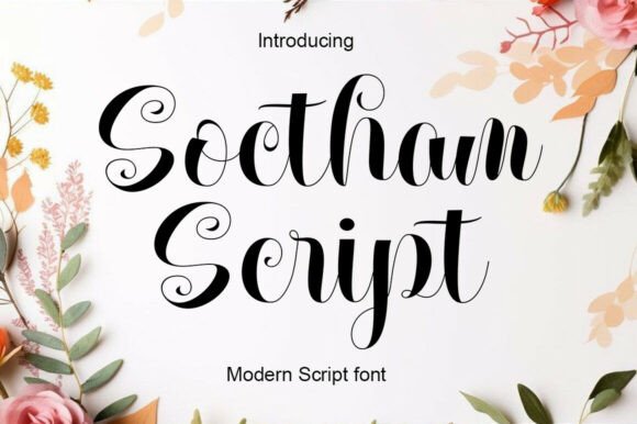 Soetham Script Script & Handwritten Font By Shape Studio