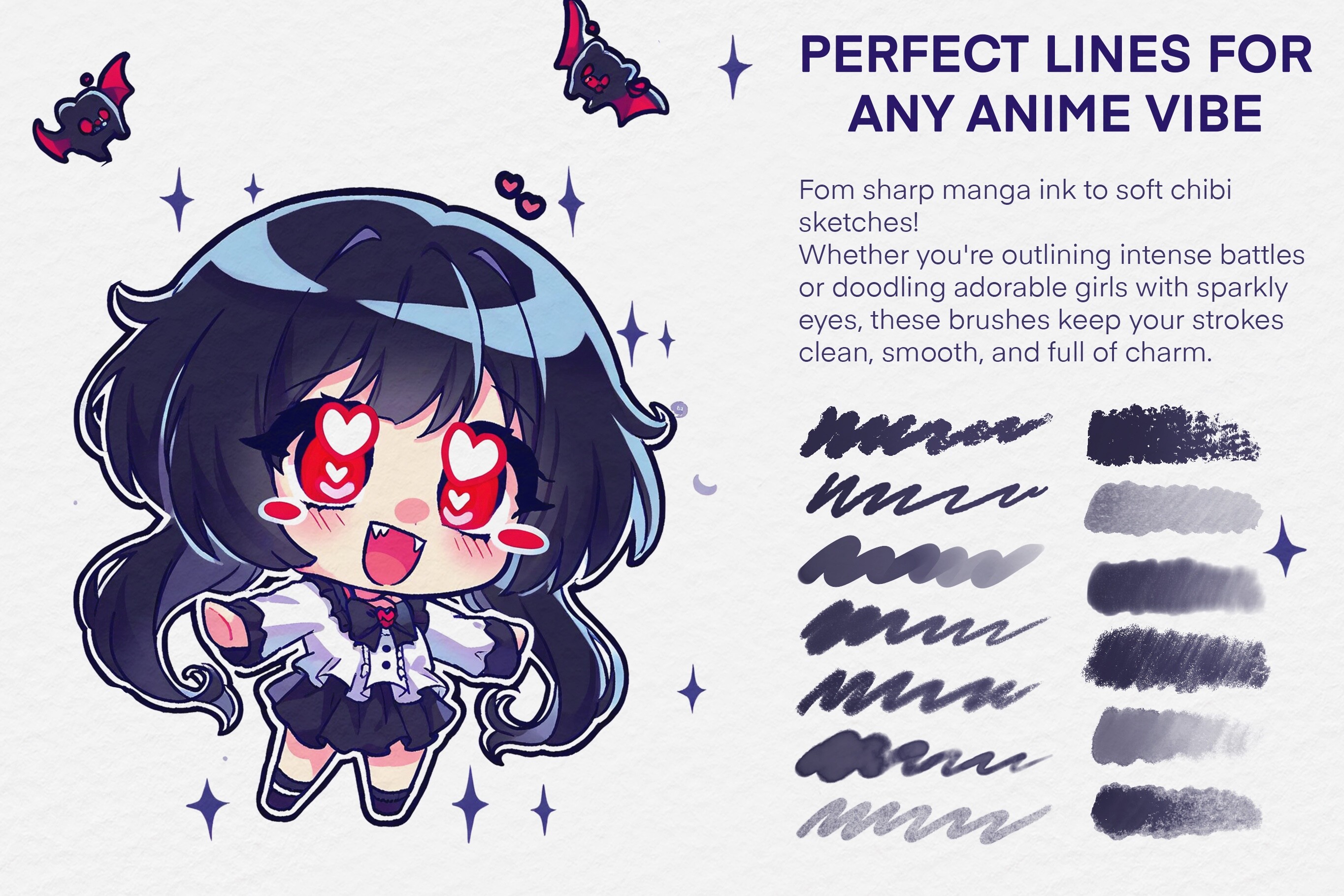 100 Procreate Anime Soft Style Brushes - photo 4
