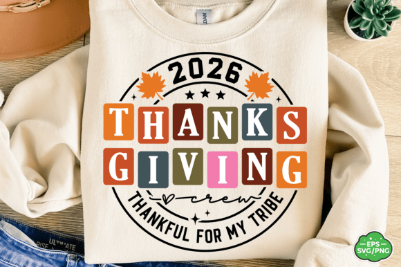 2026 Thanksgiving Crew SVG PNG, Matching