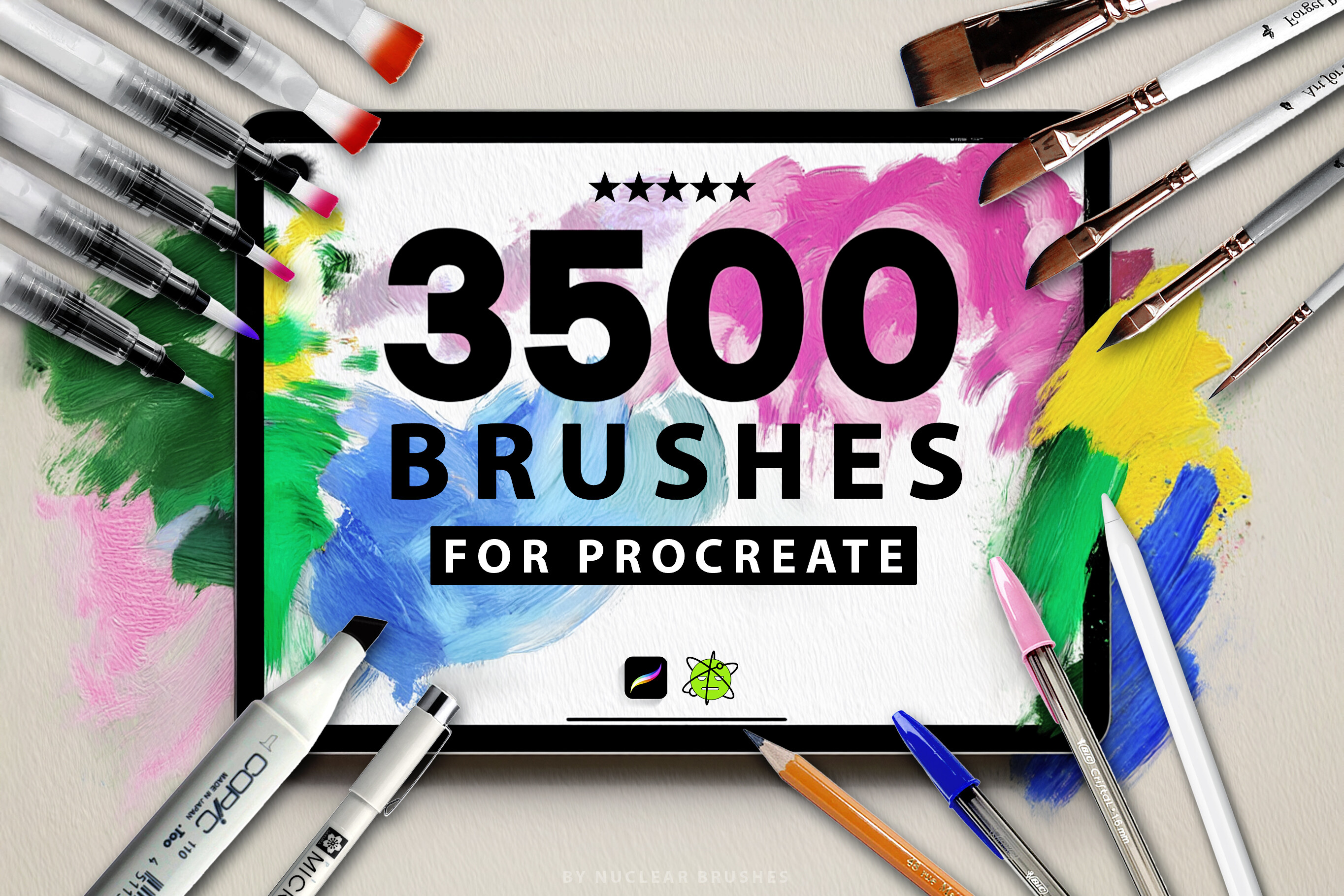 3500 Procreate Brushes Ultimate Pack - photo 1
