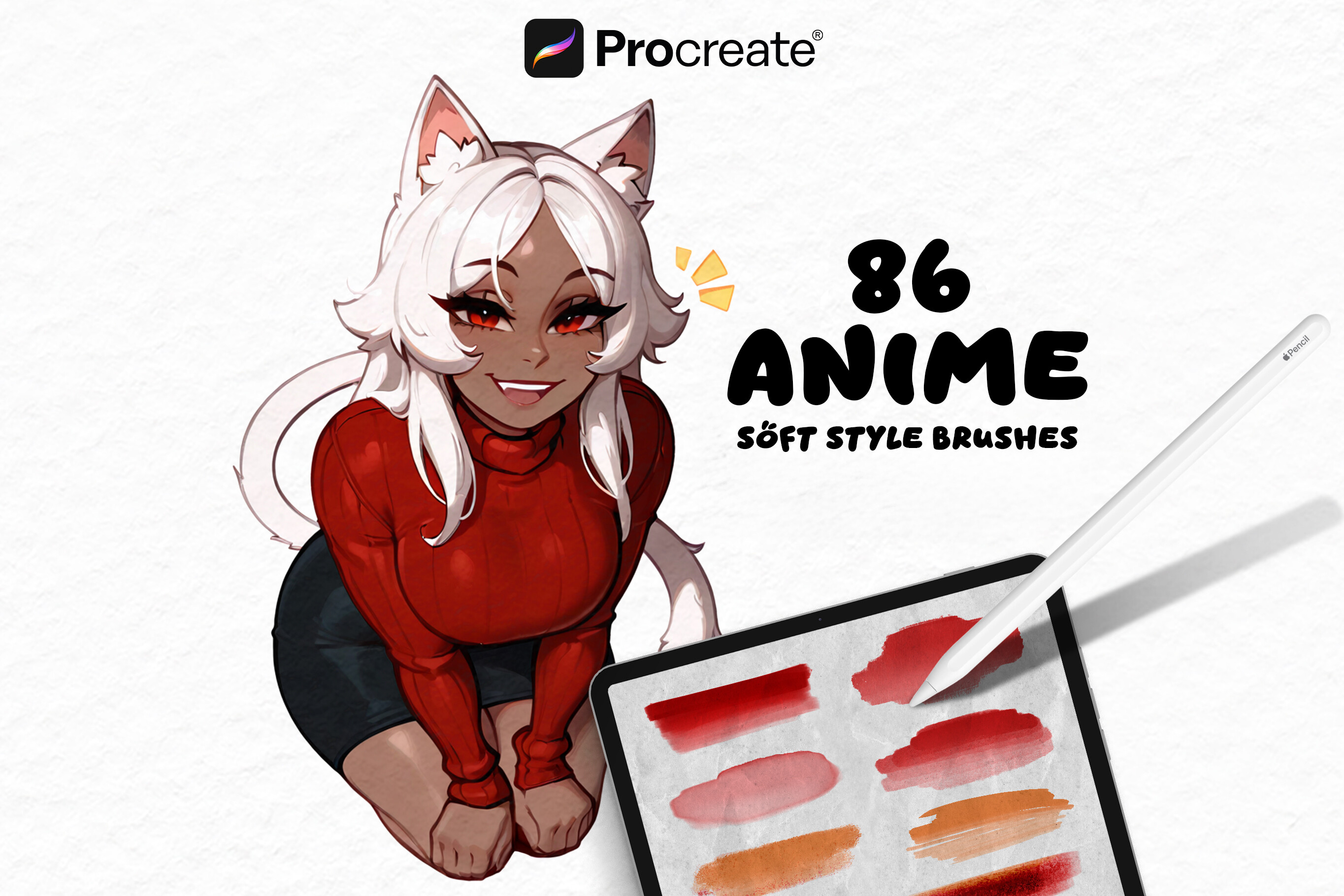 86 Procreate Brushes - Anime Soft Style - photo 1