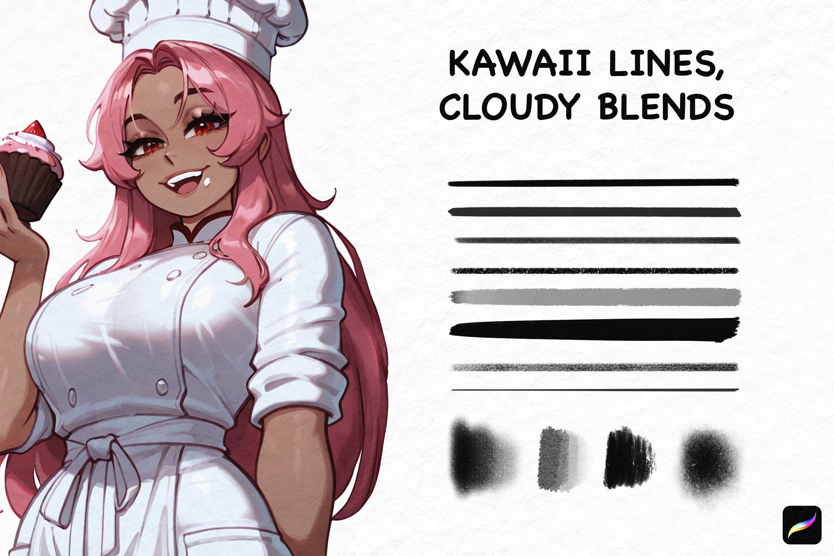 86 Procreate Brushes - Anime Soft Style - photo 4