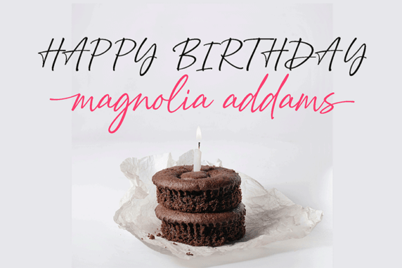 Addams Signature Font - Preview 6