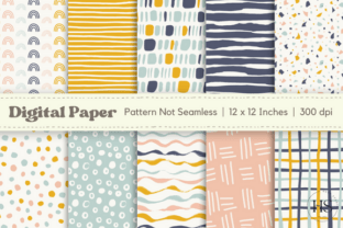 Boho Abstract Digital Paper Pattern Pack Graphic by Heyv Studio ...