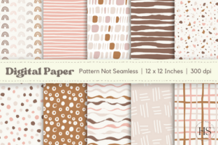 Boho Abstract Digital Paper Pattern Pack Graphic by Heyv Studio ...