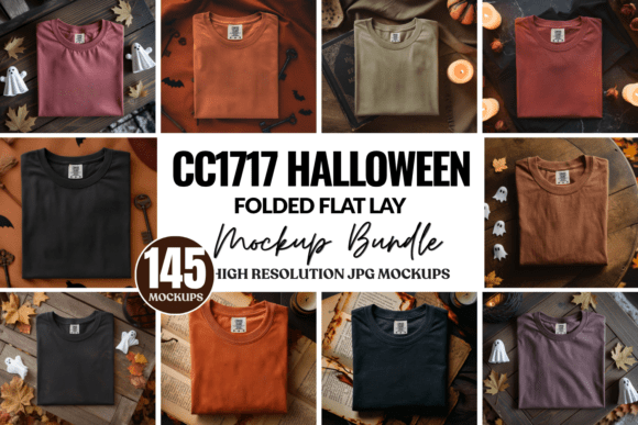 CC1717 Halloween Folded Mockups Bundle