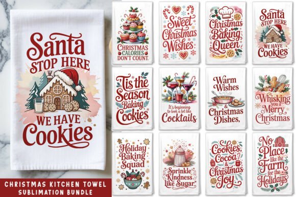 Christmas Kitchen Towel Bundle