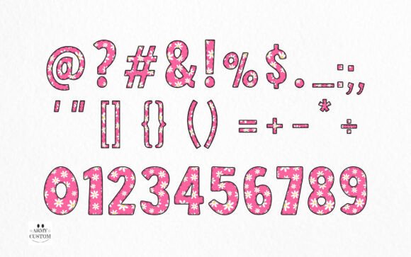 Daisycolorful Orange Font - Preview 3