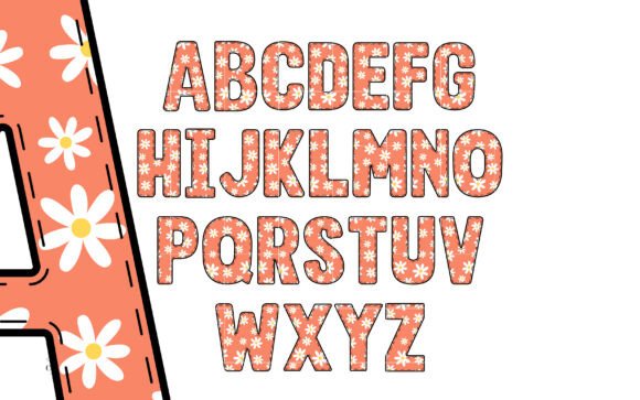 Daisycolorful Orange Font - Preview 4