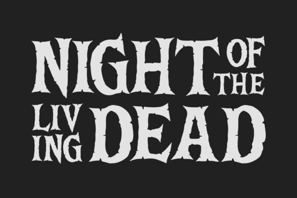 Death Bones Font PNG with transparent background - Preview 5