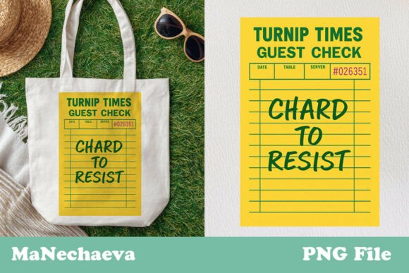 Funny Guest Check Clipart Chard to Resis
