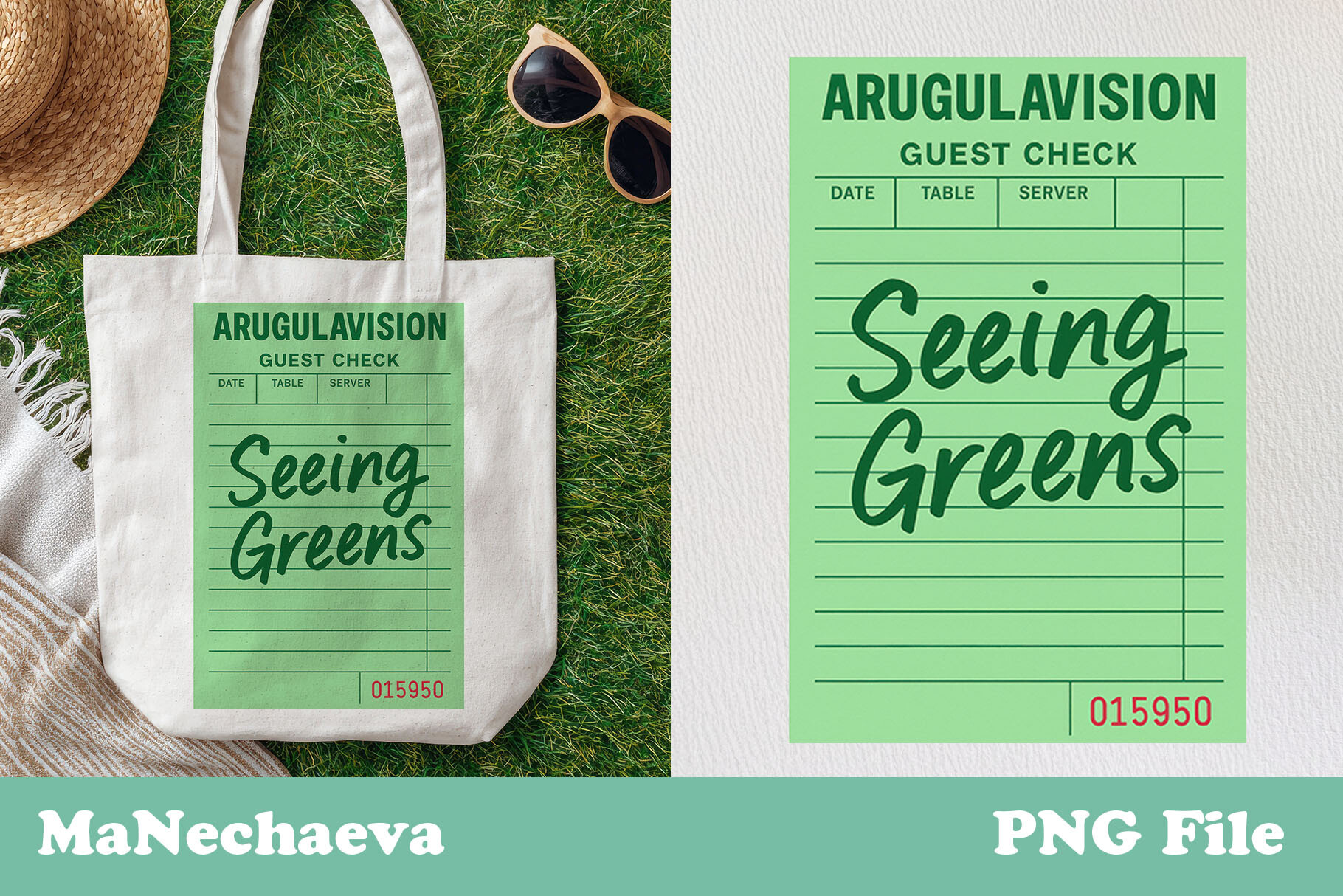 Funny Guest Check Clipart Seeing Greens