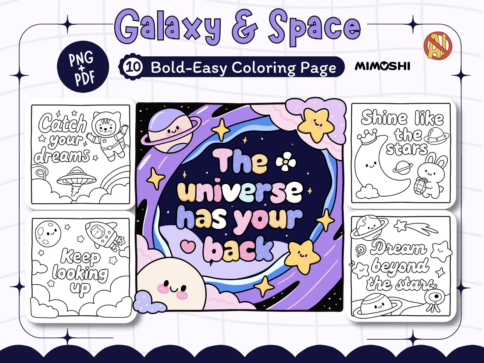 Galaxy & Space Coloring Pages