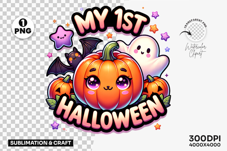 Halloween My First Halloween Pumpkin PNG