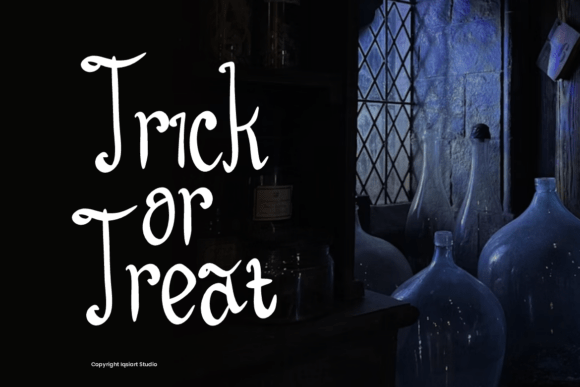 Halloween Nigholle Font PNG with transparent background - Preview 1