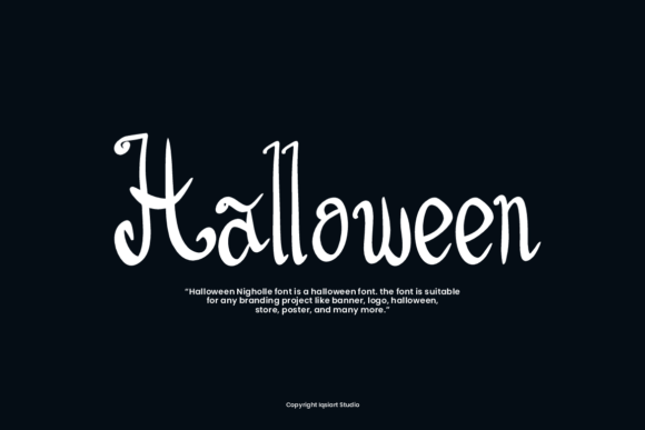 Halloween Nigholle Font PNG with transparent background - Preview 2