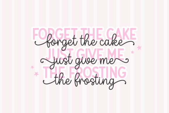 Handmade Cupcakes Font PNG with transparent background - Preview 2