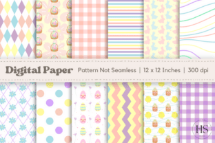 Happy Easter Digital Paper Pattern Pack Graphic by Heyv Studio ...