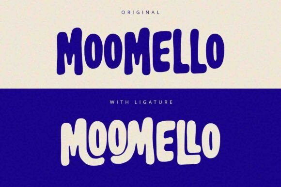 Moomello Font PNG with transparent background - Preview 1