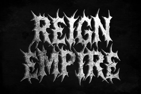 Necrosarqe Regular Font PNG with transparent background - Preview 6