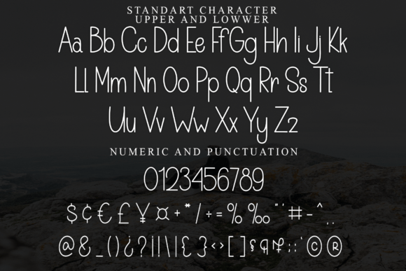 Ocean Pedia Font PNG with transparent background - Preview 4