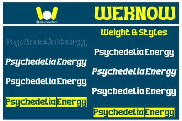 Psychedelia Energy Font PNG with transparent background - Preview 6